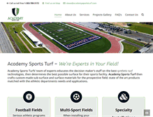 Tablet Screenshot of academysportsturf.com